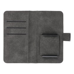 Θήκη Book Universal Common size XL for SAMSUNG A12 / A13 4G / A34 5G / A02s / XIAOMI Redmi 12 4G / 12C / NOTE 12 4G / 12 PRO 5G OPPO A53s / A72 / A92 Black