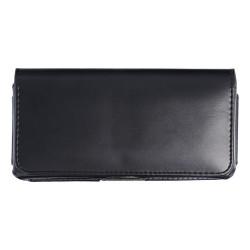Θήκη Οριζόντια Belt Clip Leather Universal Classic Model 16 for IPHONE 15 / 15 PRO / 14 / 14 PRO /Samsung S23 / S24 / S10/ A6 2018 / Huawei P30/P30 Lite/ Nokia 3.1/5.1 Black  