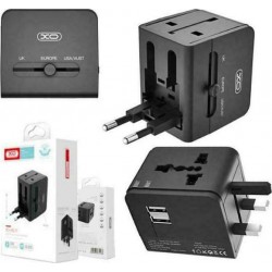 Αντάπτορας Πρίζας XO WL01 Multifunctional Universal Black
