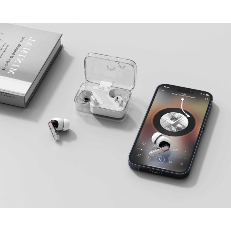Ακουστικά Bluetooth XO G21 Crystal In-ear Bluetooth Handsfree TWS White