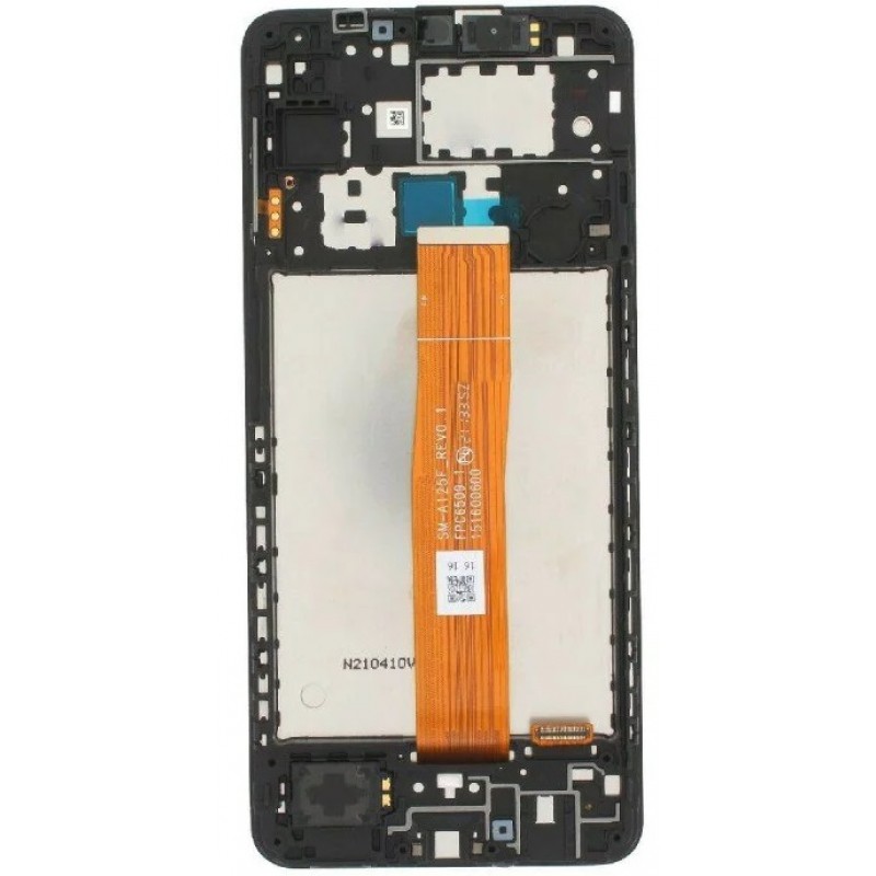 Οθόνη LCD Samsung Galaxy A12 SM-A125 & Μηχανισμός Αφής Black  with Frame με 3 Χρόνια Εγγύηση