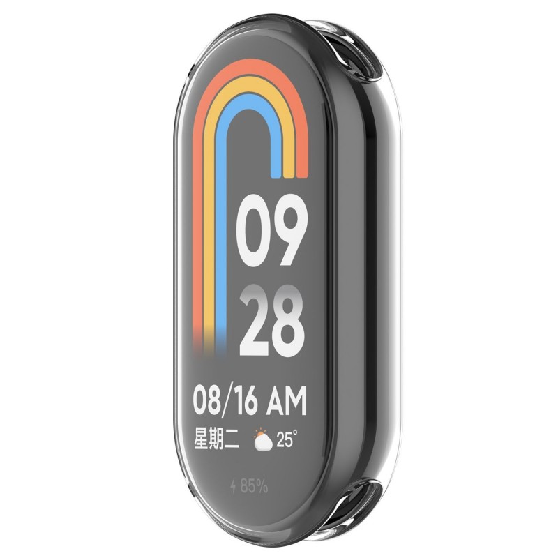 Θήκη Electroplated TPU Full Screen Cover Xiaomi Band 9 / 9 NFC Clear Θήκη Electroplated TPU Full Screen Cover Xiaomi Band 9 / 9 NFC Clear