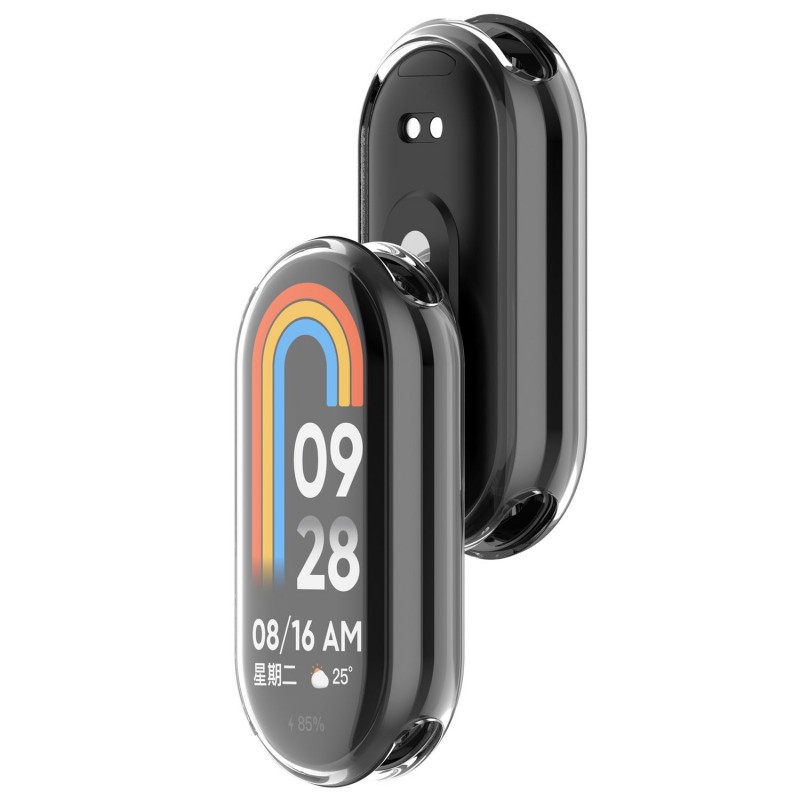 Θήκη Electroplated TPU Full Screen Cover Xiaomi Band 9 / 9 NFC Clear Θήκη Electroplated TPU Full Screen Cover Xiaomi Band 9 / 9 NFC Clear