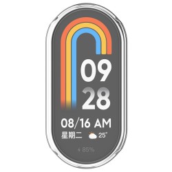 Θήκη Electroplated TPU Full Screen Cover Xiaomi Band 9 / 9 NFC Clear Θήκη Electroplated TPU Full Screen Cover Xiaomi Band 9 / 9 NFC Clear