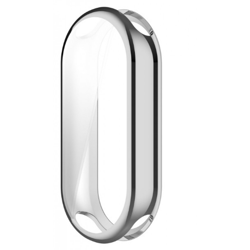 Θήκη Electroplated TPU Full Screen Cover Xiaomi Band 9 / 9 NFC Silver