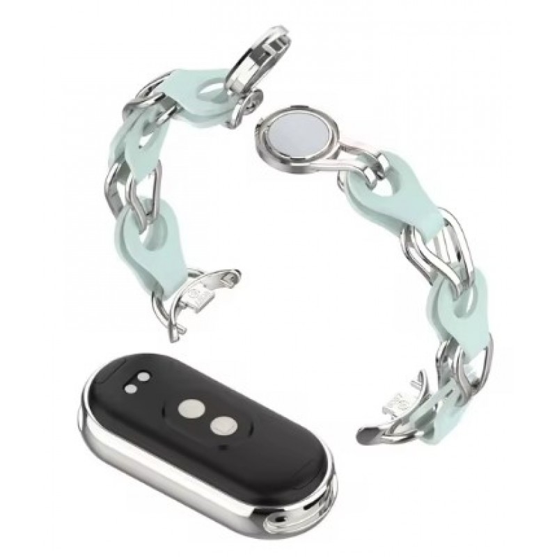 Ανταλλακτικό λουράκι Xiaomi Band 8 / 9 / 9 NFC  Metal & Leather Sky Blue