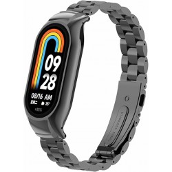 Ανταλλακτικό λουράκι Xiaomi Band 8 / 9 / 9 NFC  Stainless Steel Black Ανταλλακτικό λουράκι Xiaomi Band 8 / 9 / 9 NFC  Stainless Steel Black