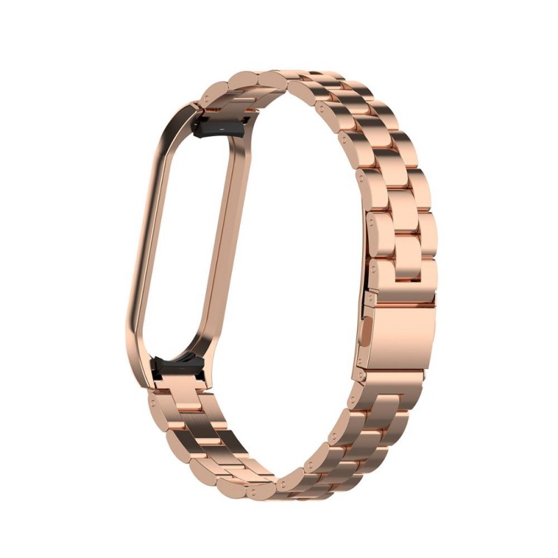 Ανταλλακτικό λουράκι Xiaomi Band 8 / 9 / 9 NFC  Stainless Steel Pink Gold