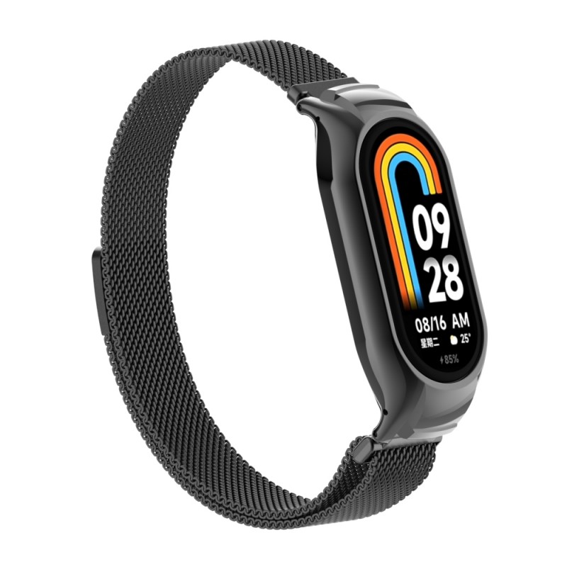 Ανταλλακτικό λουράκι Xiaomi Band 8 / 9 / 9 NFC Milanese Black Ανταλλακτικό λουράκι Xiaomi Band 8 / 9 / 9 NFC Milanese Black