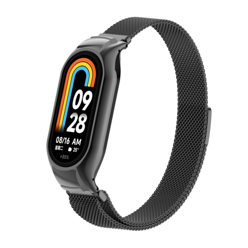 Ανταλλακτικό λουράκι Xiaomi Band 8 / 9 / 9 NFC Milanese Black Ανταλλακτικό λουράκι Xiaomi Band 8 / 9 / 9 NFC Milanese Black