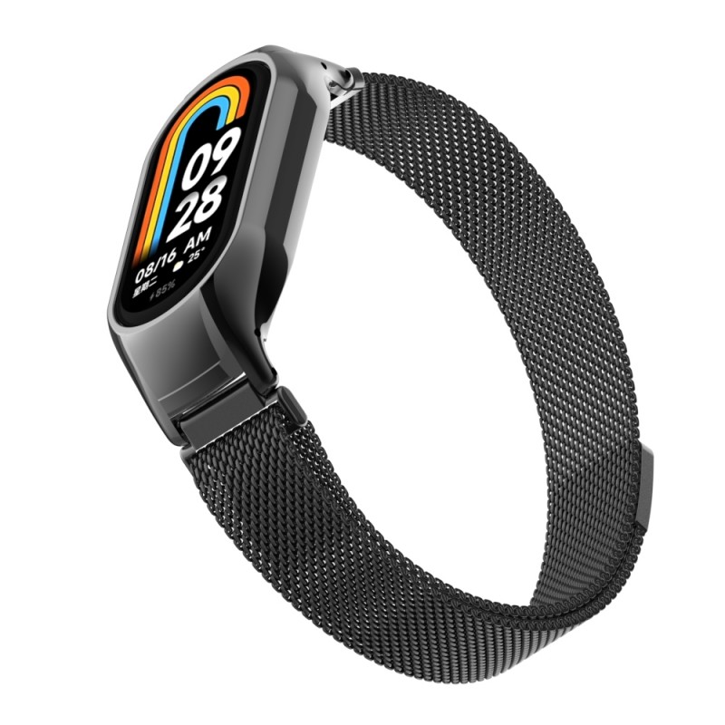 Ανταλλακτικό λουράκι Xiaomi Band 8 / 9 / 9 NFC Milanese Black Ανταλλακτικό λουράκι Xiaomi Band 8 / 9 / 9 NFC Milanese Black