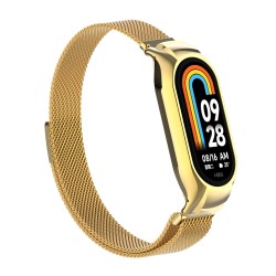 Ανταλλακτικό λουράκι Xiaomi Band 8 / 9 / 9 NFC Milanese Gold Ανταλλακτικό λουράκι Xiaomi Band 8 / 9 / 9 NFC Milanese Gold