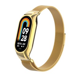 Ανταλλακτικό λουράκι Xiaomi Band 8 / 9 / 9 NFC Milanese Gold Ανταλλακτικό λουράκι Xiaomi Band 8 / 9 / 9 NFC Milanese Gold
