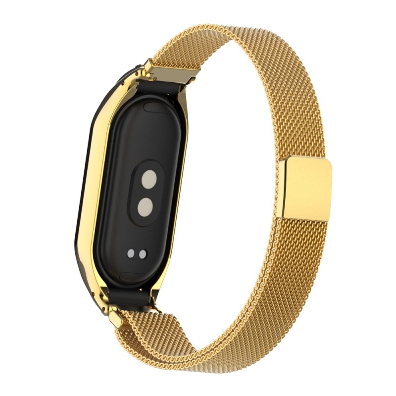Ανταλλακτικό λουράκι Xiaomi Band 8 / 9 / 9 NFC Milanese Gold Ανταλλακτικό λουράκι Xiaomi Band 8 / 9 / 9 NFC Milanese Gold