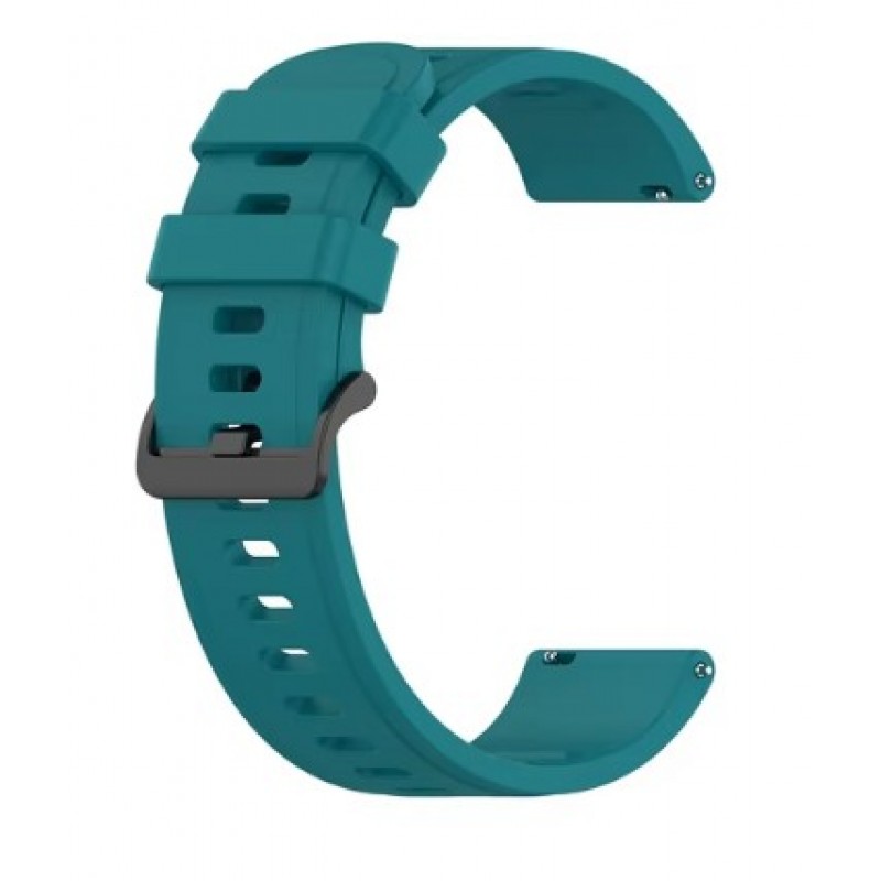 Ανταλλακτικό λουράκι QuickFit Sportband Black Buckle Green για Samsung Galaxy Watch3(45mm)/Watch(46mm)/Xiaomi Haylou LS05/Amazfit GTR(47mm)/2e(46mm)/Stratos 2/3/Mi Watch(46mm)/Huawei GT/Active/GT 2/Pro/Honor GS Pro/Magic/2(46mm) (22mm)