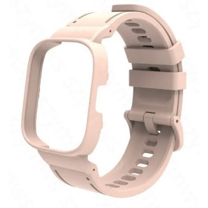 Ανταλλακτικό λουράκι Silicone with PC Case Amazfit Bip 5 Starlight
