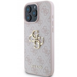 Θήκη Guess PU 4G Metal Logo Case Apple iPhone 16 Pro Max (6.9") Pink