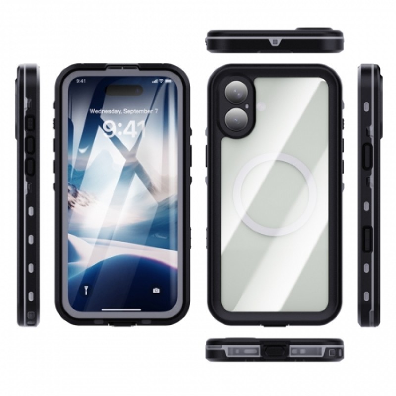 Αδιάβροχη θήκη Redpepper Apple iPhone 16 Plus (6.7") Shockproof/Waterproof Black