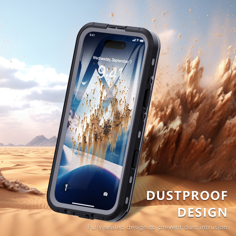 Αδιάβροχη θήκη Redpepper Apple iPhone 16 Plus (6.7") Shockproof/Waterproof Black