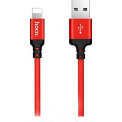 Καλώδιο Data Hoco Data & Charging Cable USB to Lightning  X14 1m Red-Black