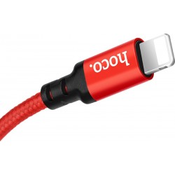 Καλώδιο Data Hoco Data & Charging Cable USB to Lightning  X14 1m Red-Black