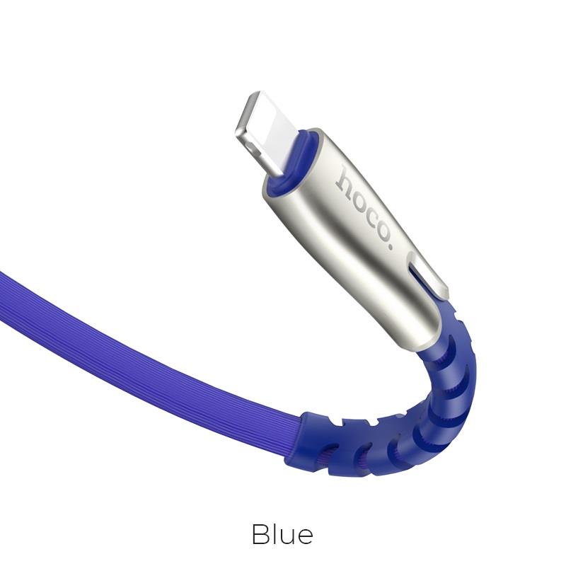 Καλώδιο Hoco U58 Core Flat USB to Lightning Cable 1.2m Blue