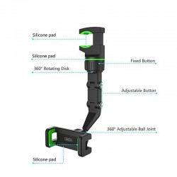 Βάση Αυτοκινήτου XO C107 Mirror Car Holder Black