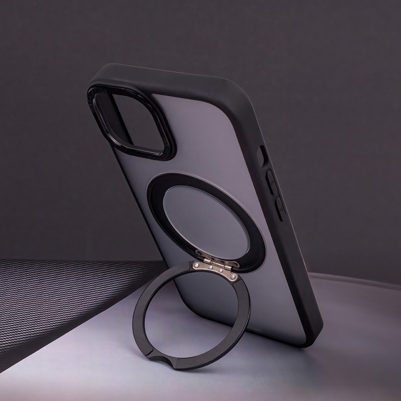 Θήκη Mag Ring Rotating Case  Apple iPhone 16 (6.1") Black