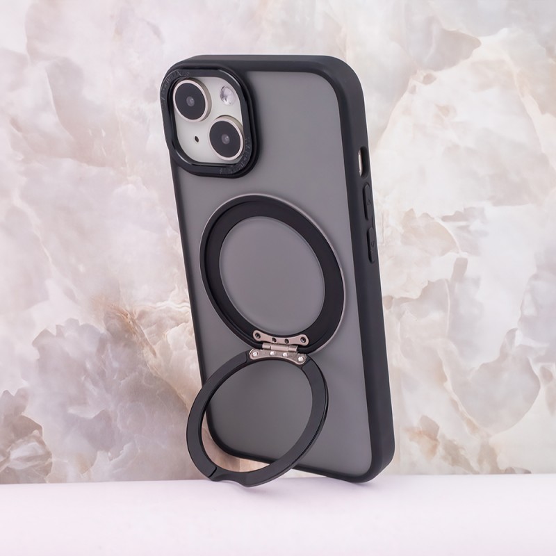 Θήκη Mag Ring Rotating Case  Apple iPhone 16 (6.1") Black