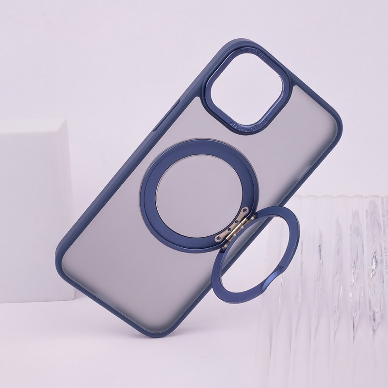 Θήκη Mag Ring Rotating Case  Apple iPhone 16 (6.1") Navy Blue