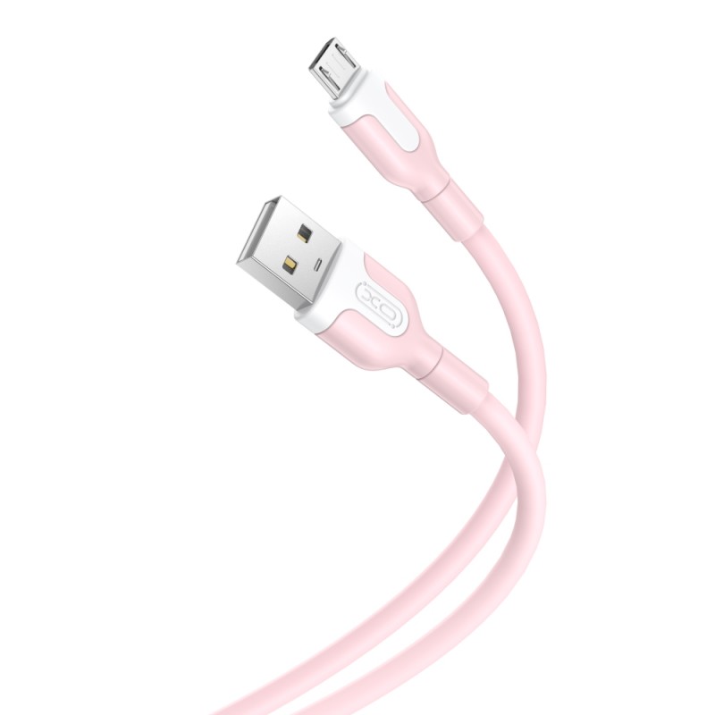 Καλώδιο Data XO NB212 USB to Micro USB 2.1A 1m Pink