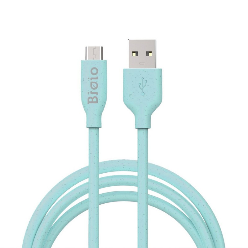 Καλώδιο Bioio USB to Micro USB 2.4A 1m Blue