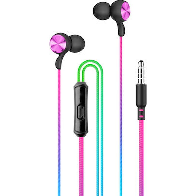 Ακουστικά Setty Wired Earphones SPD-J-26 Jack 3,5mm Rainbow