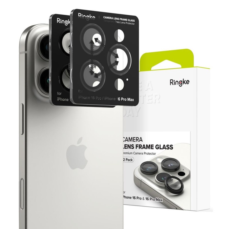Προστατευτικό Κάμερας Ringke Camera Apple iPhone 16 Pro (6.3")/16 Pro Max (6.9") (2τμχ) Black Προστατευτικό Κάμερας Ringke Camera Apple iPhone 16 Pro (6.3")/16 Pro Max (6.9") (2τμχ) Black
