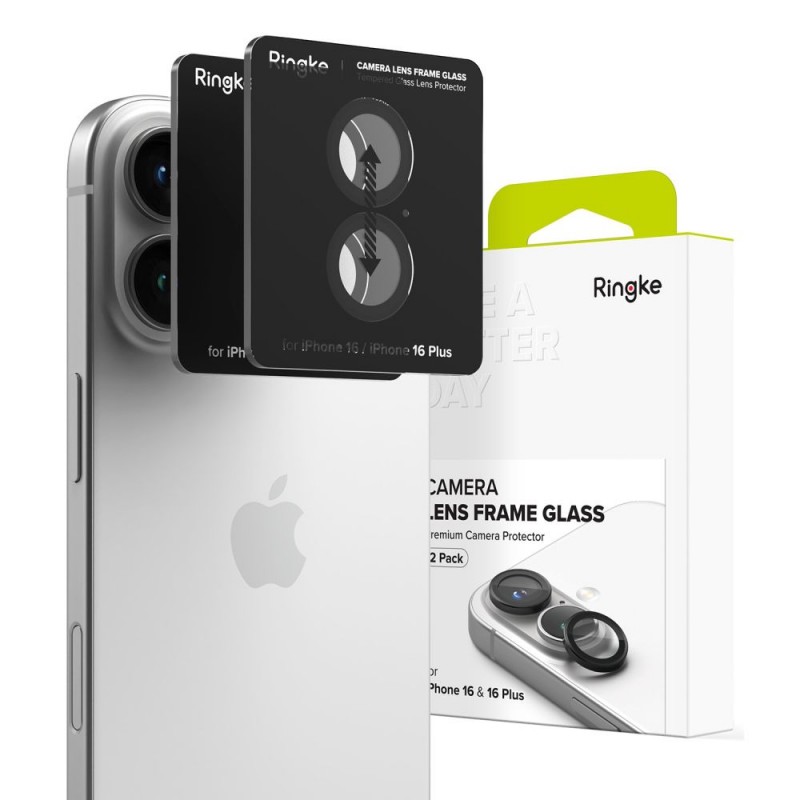 Προστατευτικό Κάμερας Ringke Camera Apple iPhone 16 (6.1")/16 Plus (6.9") (2τμχ) Black Προστατευτικό Κάμερας Ringke Camera Apple iPhone 16 (6.1")/16 Plus (6.9") (2τμχ) Black