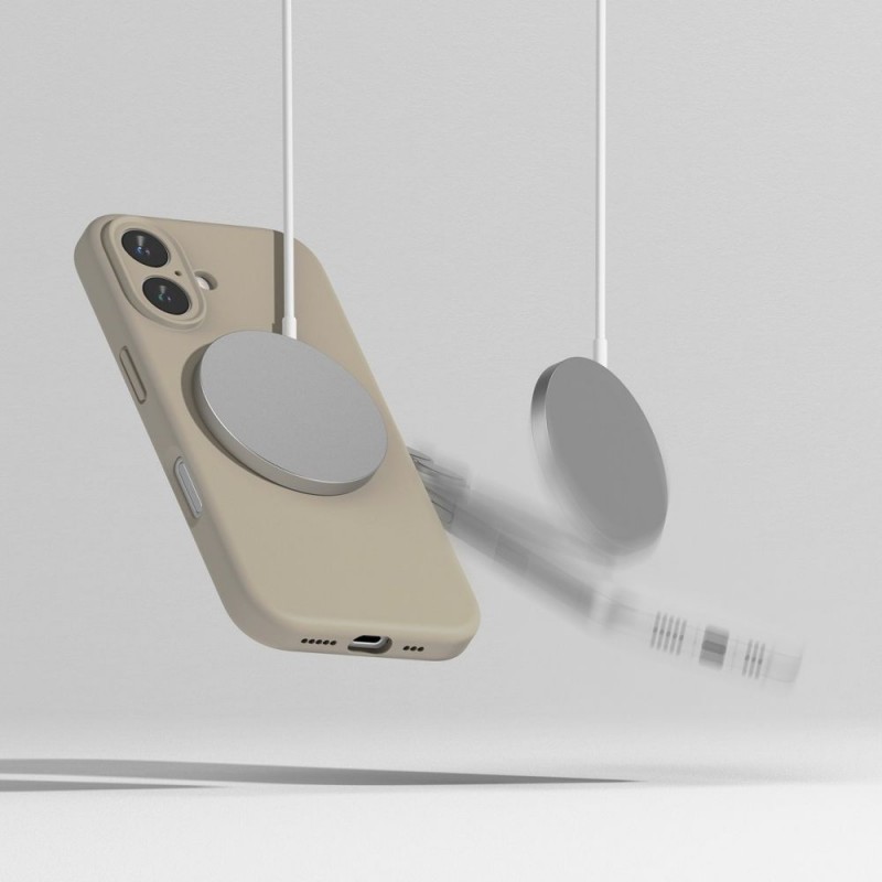 Θήκη Ringke Silicone Magnetic MagSafe Apple iPhone 16 (6.1") Stone