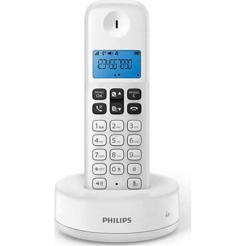 Ασύρματο Τηλέφωνο Philips D161 White