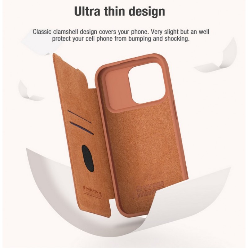 Θήκη Nillkin Qin Book PRO Case Apple iPhone 15 Pro (6.1") Black