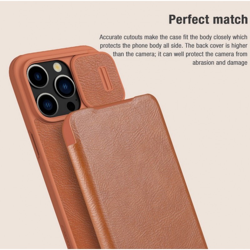 Θήκη Nillkin Qin Book PRO Case Apple iPhone 15 Pro (6.1") Black