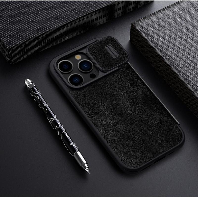 Θήκη Nillkin Qin Book PRO Case Apple iPhone 15 Pro (6.1") Black