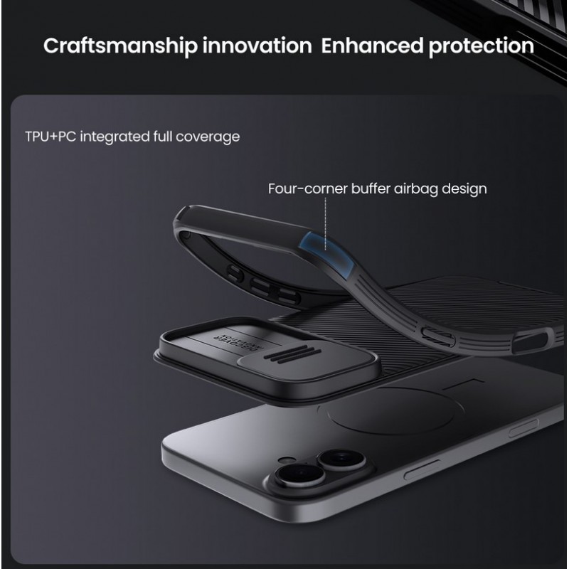 Θήκη NILLKIN Camshield Pro Apple iPhone 16 (6.1") Black