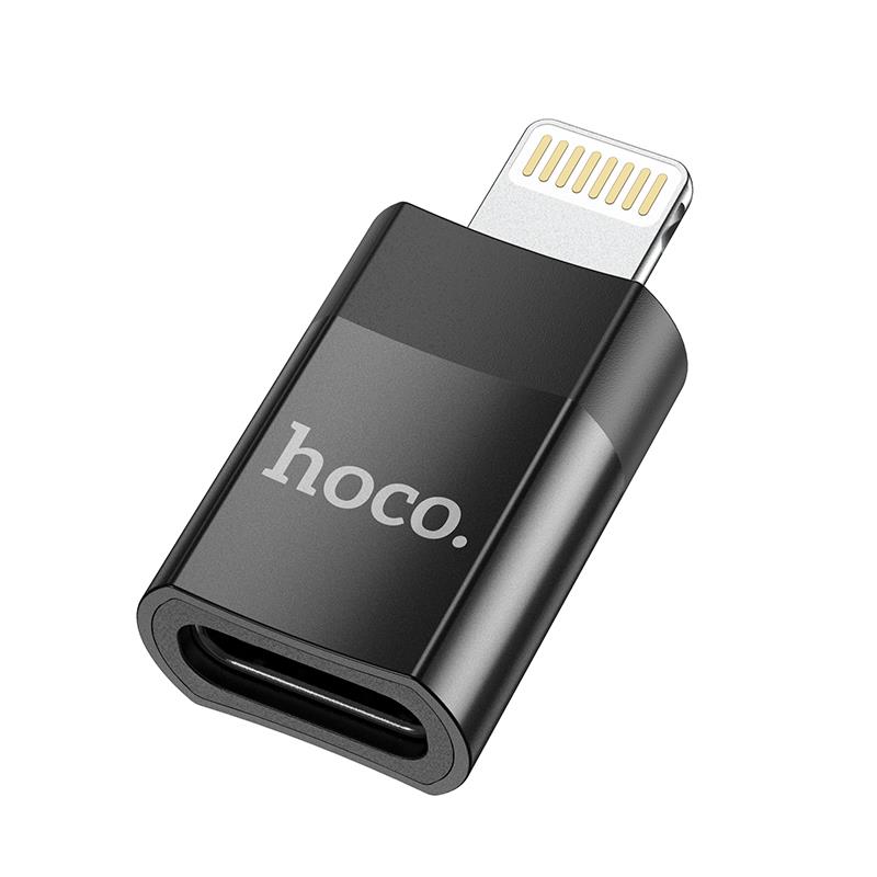 Αντάπτορας Hoco UA17 Lightning Male to Type-C Female Converter Black