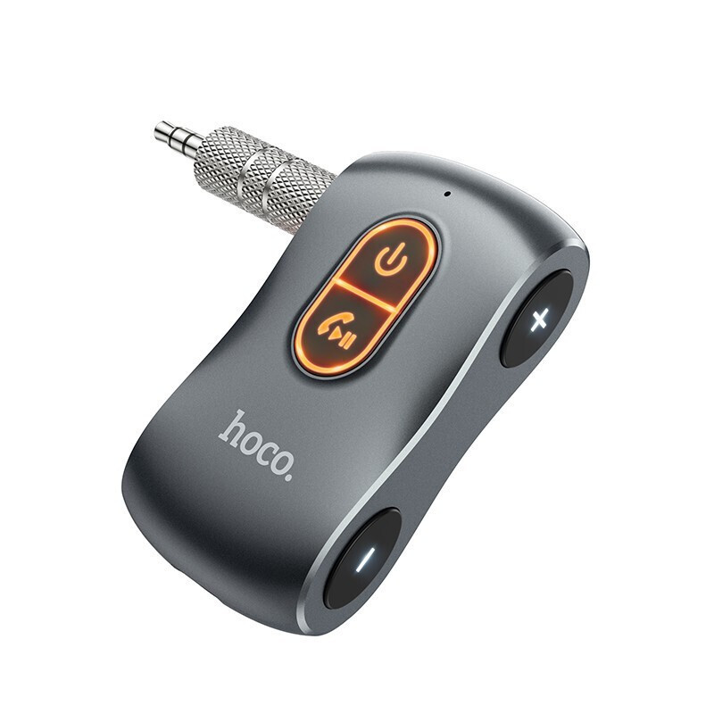 Bluetooth Αυτοκινήτου Hoco E73 Pro Journey AUX Bluetooth Audio Receiver Transmitter Black