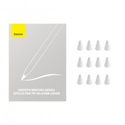 Μύτες Γραφίδας Baseus Smooth Writing Series Stylus Pen Tip Silicone Cover White (12τμχ)