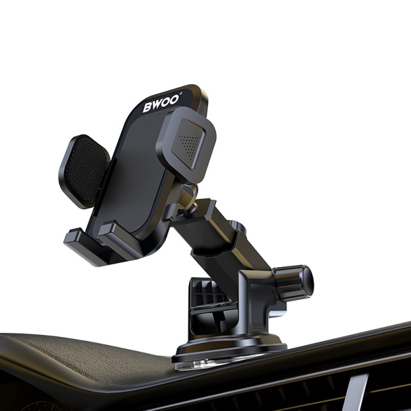 Βάση Αυτοκινήτου BWOO Dashboard car holder BO-ZJ125 ABS & Silicon & Aluminum Black Βάση Αυτοκινήτου BWOO Dashboard car holder BO-ZJ125 ABS & Silicon & Aluminum Black