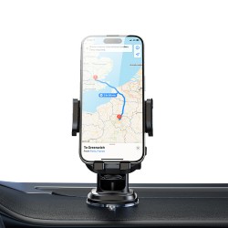Βάση Αυτοκινήτου BWOO Dashboard car holder BO-ZJ125 ABS & Silicon & Aluminum Black Βάση Αυτοκινήτου BWOO Dashboard car holder BO-ZJ125 ABS & Silicon & Aluminum Black