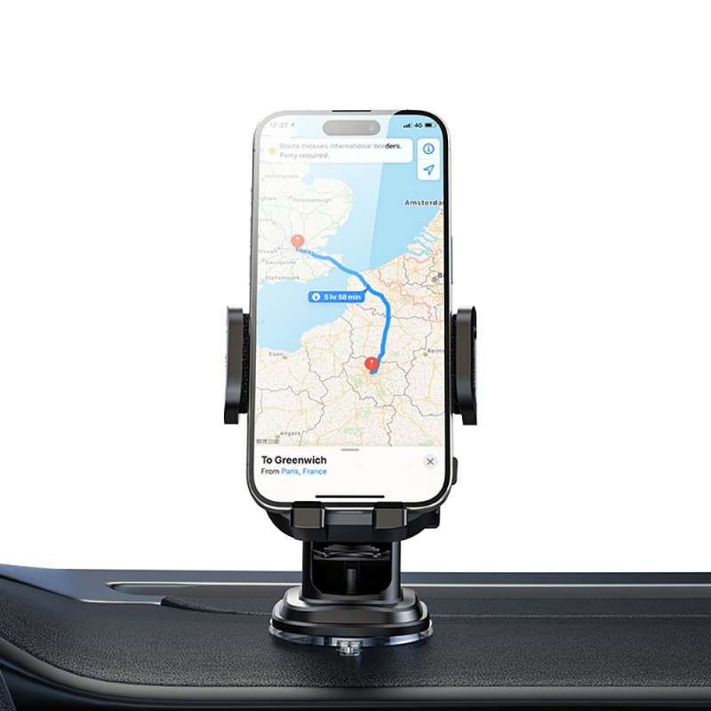 Βάση Αυτοκινήτου BWOO Dashboard car holder BO-ZJ125 ABS & Silicon & Aluminum Black Βάση Αυτοκινήτου BWOO Dashboard car holder BO-ZJ125 ABS & Silicon & Aluminum Black