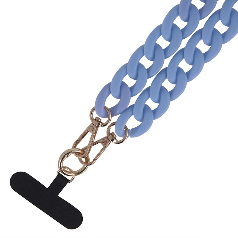 Λουράκι Λαιμού στήριξης Θήκης Smartphone Universal Phone Chain Matte Light Blue Λουράκι Λαιμού στήριξης Θήκης Smartphone Universal Phone Chain Matte Light Blue