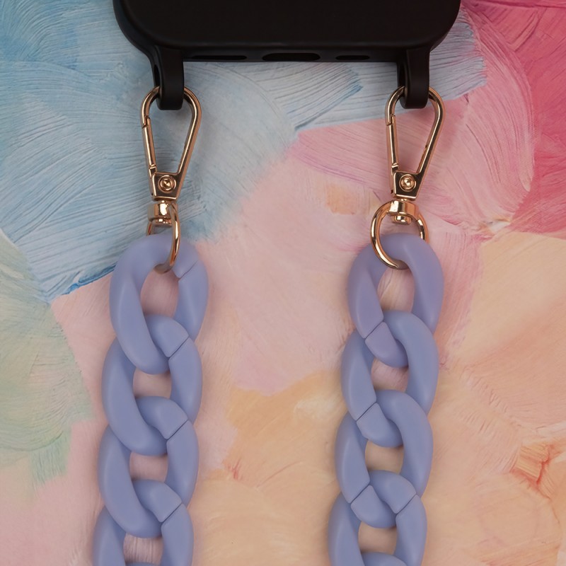 Λουράκι Λαιμού στήριξης Θήκης Smartphone Universal Phone Chain Matte Light Blue Λουράκι Λαιμού στήριξης Θήκης Smartphone Universal Phone Chain Matte Light Blue