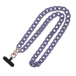 Λουράκι Λαιμού στήριξης Θήκης Smartphone Universal Phone Chain Purple